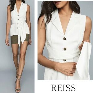 New Reiss Belted Sleeveless Top